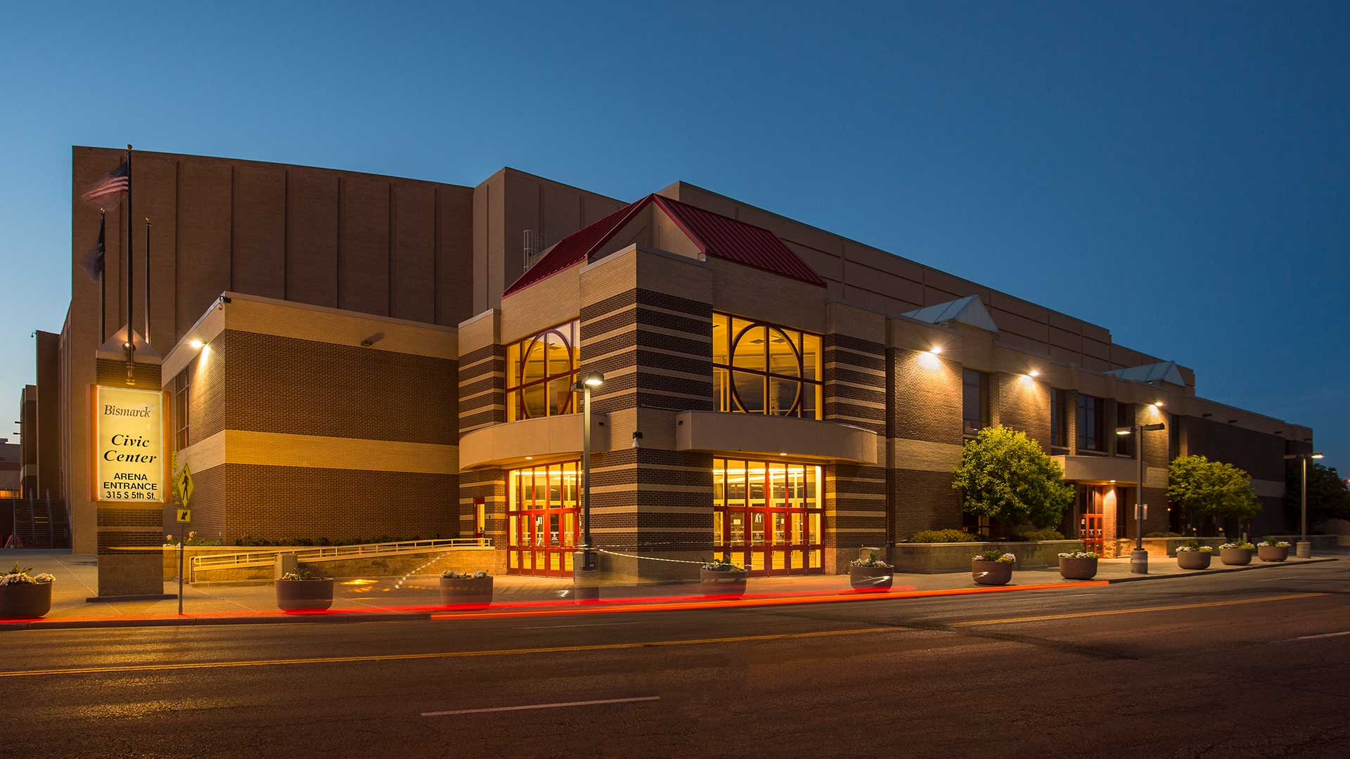 Bismark event center exterior 